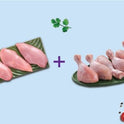 Combo: (480g Boneless Chicken Breast Fillet Pack + Chicken Drumsticks Pack of 6)